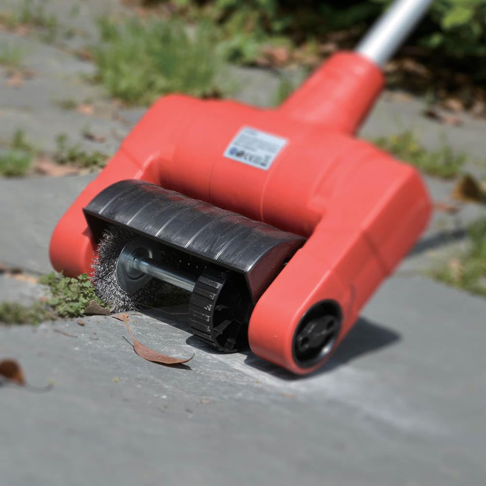 TERRE JARDIN Limpiador Eléctrico 500W - Cepillo Rotativo 3 en 1 para Terraza, Losas y Juntas - Desherbador Eléctrico Polivalente con 3 Cepillos Intercambiables
