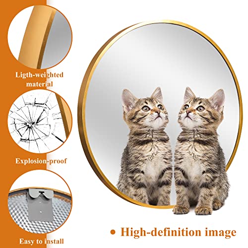 Neutype Round Mirror 20Inch Circle Mirror For Wall Metal Framed Wall-Mounted Mirror For Wall Decor Decorative Mirrors For Entryway Living Room Bedroom Bathroom Home Modern(Black) #TOP4