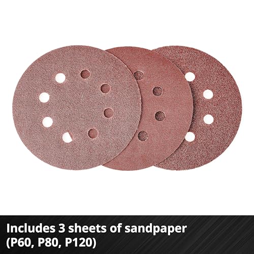 Einhell Power X-Change Cordless Random Orbital Sander - 18V Brushless Motor, 125mm Plate, 3.2mm Oscillation - TP-RS 18/32 Li Professional Electric Sander with Dust Collection (Battery Not Included) 8 Einhell Power X-Change Cordless Random Orbital Sander - 18V Brushless Motor, 125mm Plate, 3.2mm Oscillation - TP-RS 18/32 Li Professional Electric Sander with Dust Collection (Battery Not Included) - Image 8