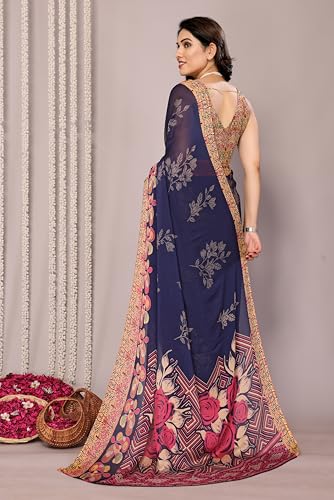 Image of MIRCHI FASHION Saree for Woman Chiffon Tie Dye Printed | Lightweight Daily Wear Women's Sari with Unstitched Blouse Piece (Available in 10 Colors)