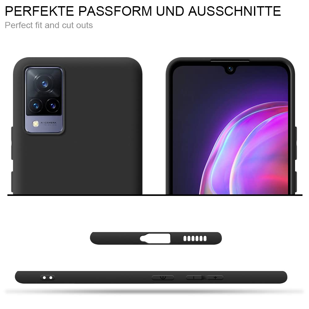 Ivoler Klar Schutzhülle Für Vivo V21 5G — Transparent & Stoßfest — TPU Mit Erhöhten Rändern