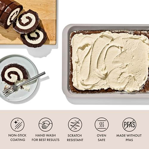 Image of OXO Good Grips Non-Stick Pro Ceramic Coated Metal Bakeware Jelly Roll Pan - Biscuit