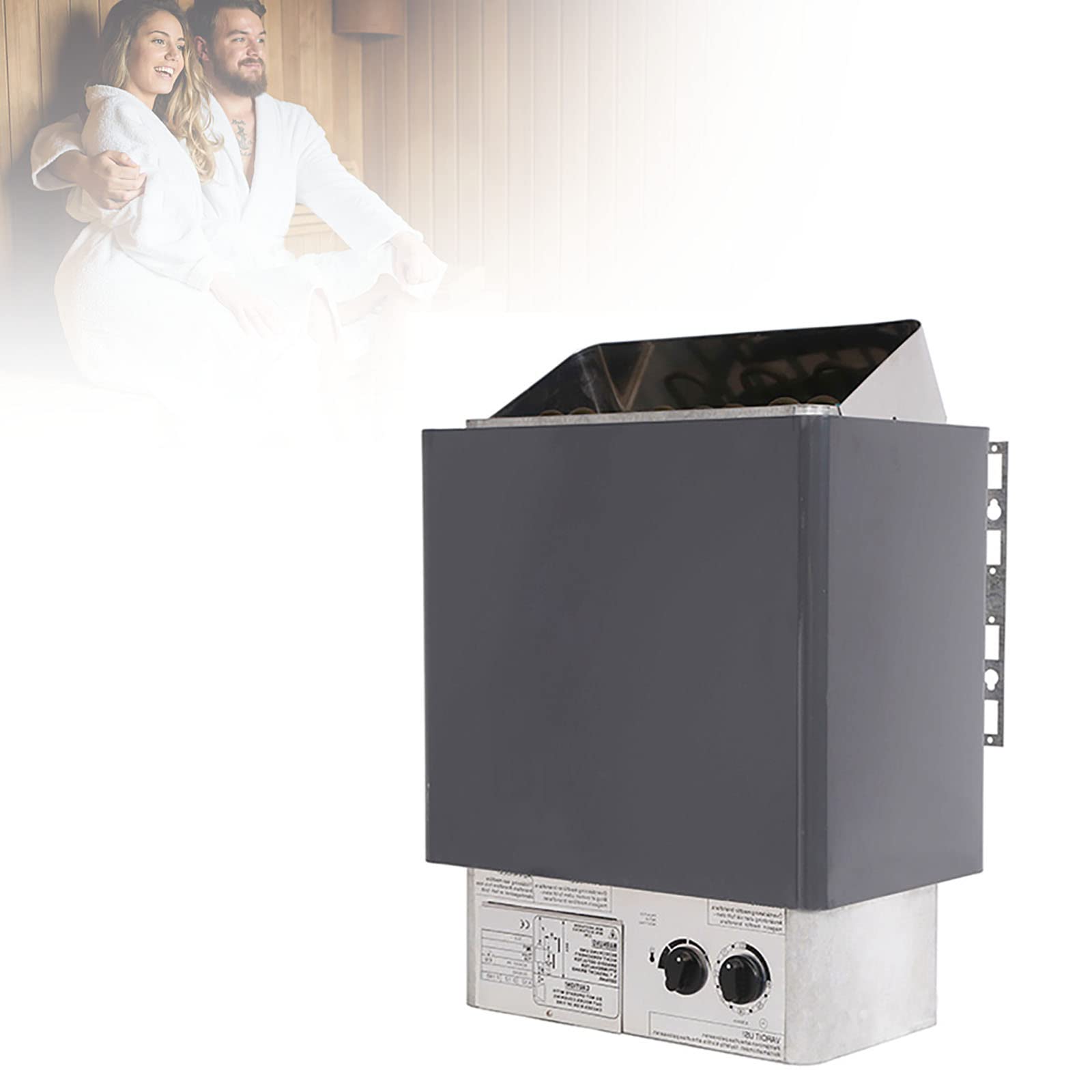 KJZQXYX 220v Electric Sauna Oven,Wet and Dry Sauna Heater,Electric Sauna Heater, Stainless Steel Sauna Oven,for Home Hotel Spa (6KW)