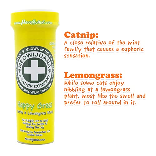 Meowijuana | Radi-Claw Bundle | Jump 'N' Jamb Monkey Door Hanger Toy And Happy Grass Catnip Blend | Promotes Play And Cat Health | Includes Organic Catnip #TOP3