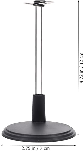 Miniatura 2 de Figures 4pcs Iron Doll Stand Black Doll Stand Action Figure Stands Adjustable Height Puppet Rack Expandable Waist Wire Doll Holder for Dolls Display