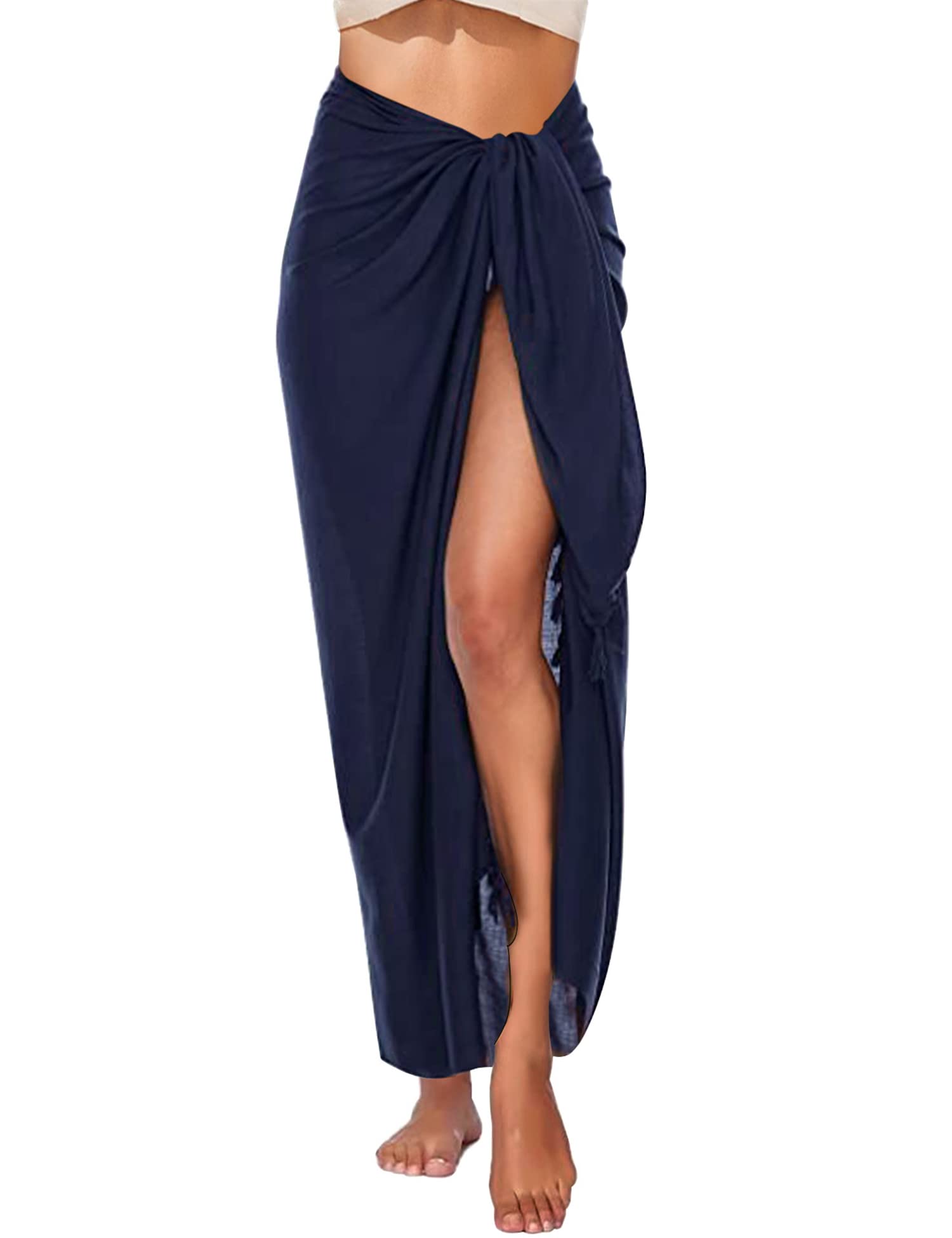 VancavooPareos de Playa de Mujer Beach Sarong Bañador Pareo Playa para Verano Chal Bufanda Bikini Vestido Sexy Beachwear para Mujer Falda Vestido con Borla de Playa