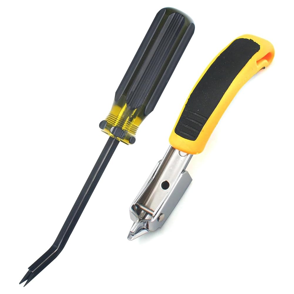 Ijsdnvjndx Black Upholstery Tool Heavy Duty Tack Staple Remover With Double Pronged Head, Industrial Tackle Puller