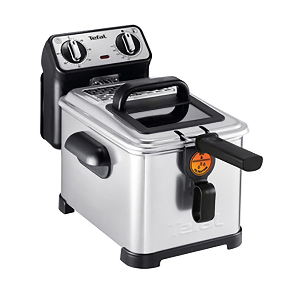Freidora TEFAL FILTRA PRO INOX & DESIGN FR516110, 4L de aceite