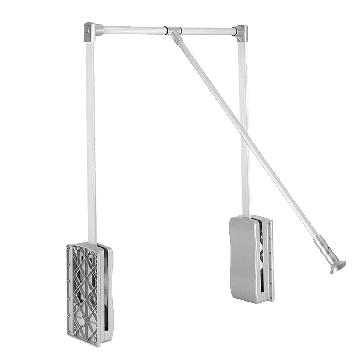 Pull Down Clothes Rail 839-1210mm Adjustable Pull Down Wardrobe Rail