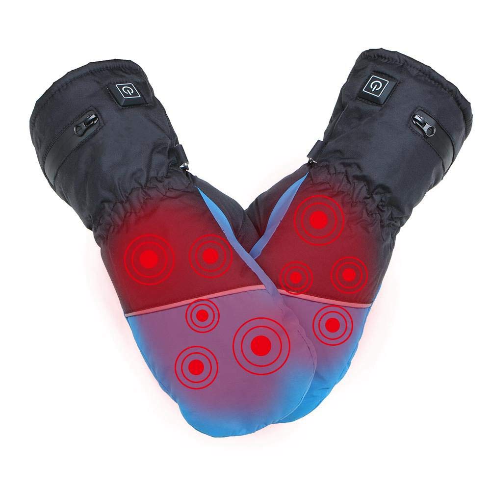 Gants Chauffants Électriques Homme Femme avec Batterie Rechargeable