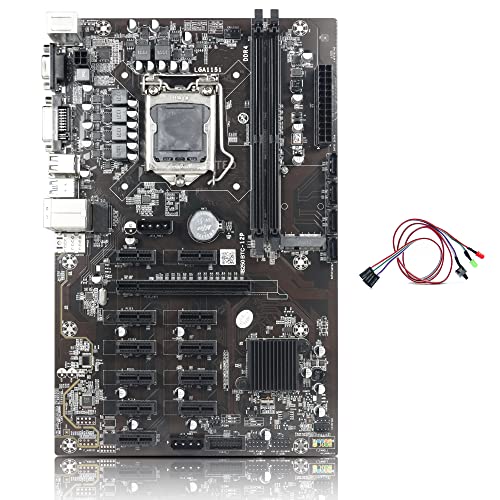 BITEO B250 Mining Motherboard Support 30/20/10 Series GPU 12 PCIe ...