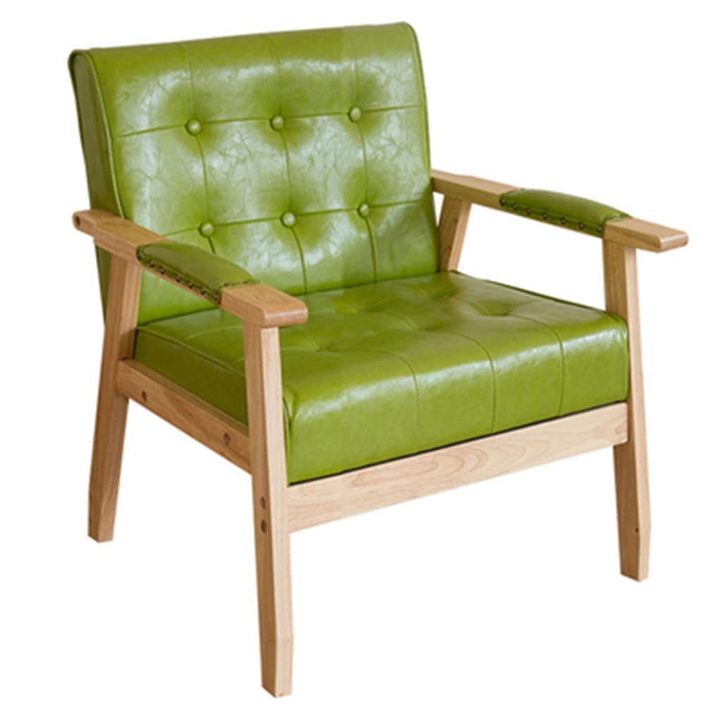 Chaise de bureau en cuir vert ergonomique pour soulager le dos avec accoudoirs