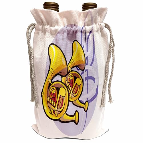 Wine Bag - Brass French Horns Music Musical Instrument Design Music Designs