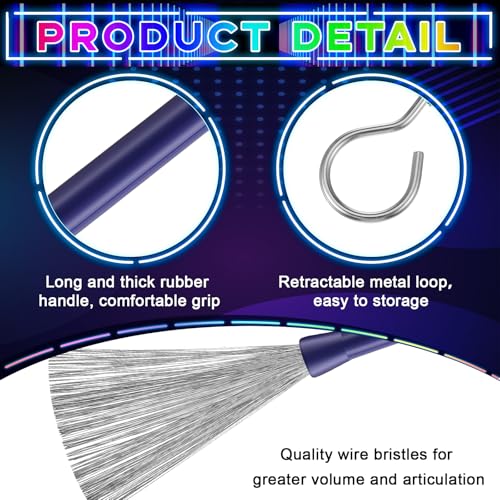 Brosses de batterie rétractables pour batteurs cherchant un grand confort - 3