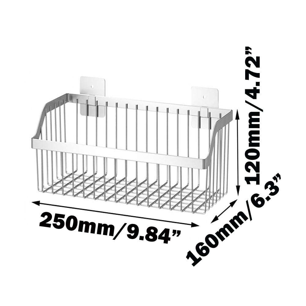 Hängekorb aus Metalldraht, SUS304 Edelstahlkorb, 4 Stück, Hängekorb, Wandregale, Organisierungskörbe für Zuhause, Küche, Bad, Speisekammer, Wäsche-Organizer