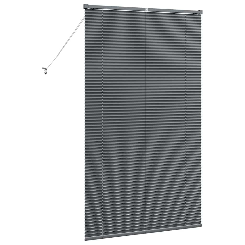 Store Vénitien Aluminium Gris Foncé 175 x 105 cm, Store Horizontal Intérieur pour Fenêtre de Salon, Cuisine et Bureau, Brise-Vue Réglable avec Cordon de Tirage