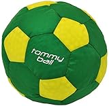 TommyBall Lightweight Indoor Kids Soccer Ball (Footbag Type of Ball - Soft Kick - No Sting - Foam Stuffed - Size 3)