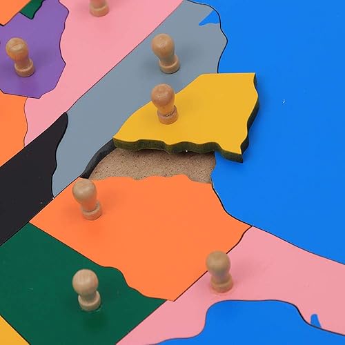 Miniatura 5 de Montessori - Rompecabezas de mapa de Estados Unidos para niños con mapa de control de Estados Unidos etiquetado – Juguetes Montessori preescolar