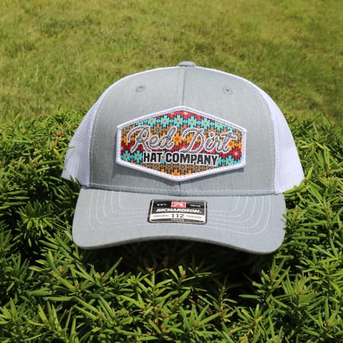 Image of Red Dirt Hat Company Youth Lasso Grey and White Cap Grey