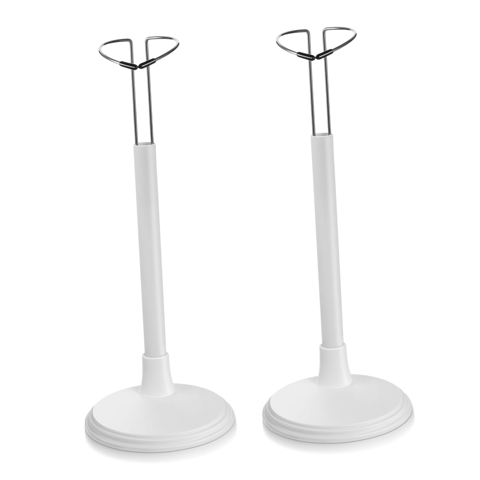 FELTECHELECTR Fashion Doll Stand 2pcs Creative Doll Stands Sturdy PVC Material Storage Rack for Home Store