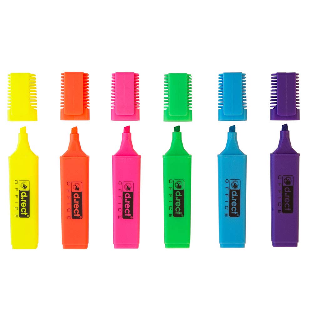 D.RECT 1127 Highlighter Set of 6