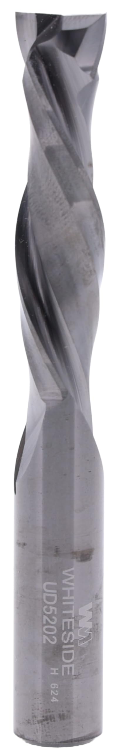 Whiteside Router Bits UD5202 Up/Down Cut Spiral Bit with Solid Carbide 2 Plus 2 Compression and 1/2-Inch Cutting Diameter