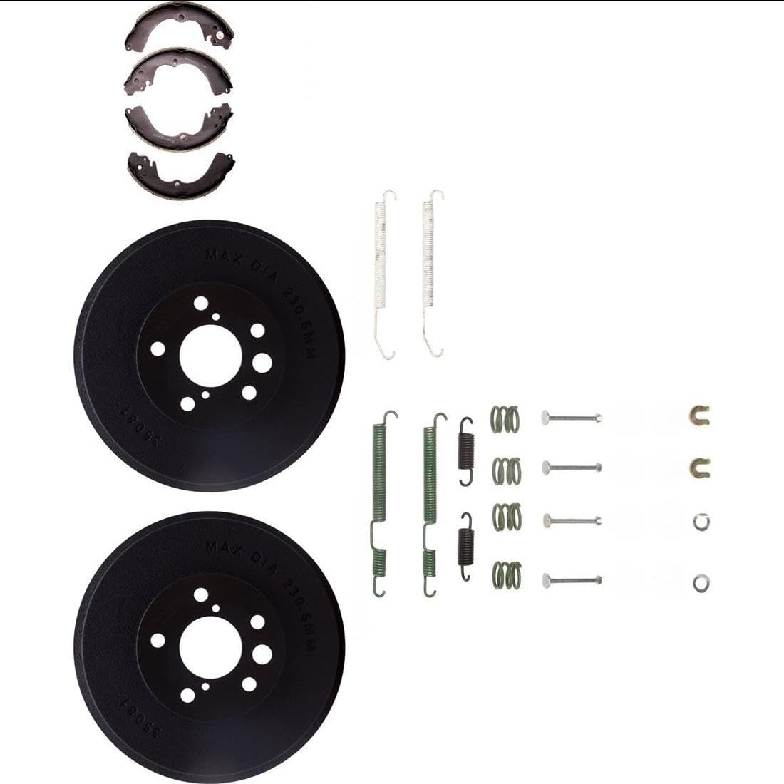 Brake Shoe Drum Drum Brake Hardware Kit for Subaru Legacy 1997 2.2L H4 Brighton; Sedan Rear;Rear