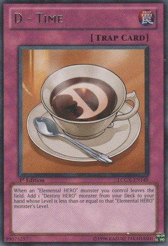 Amazon.com: Yu-Gi-Oh! - D - Time (LCGX-EN149) - Legendary Collection 2-1st  Edition