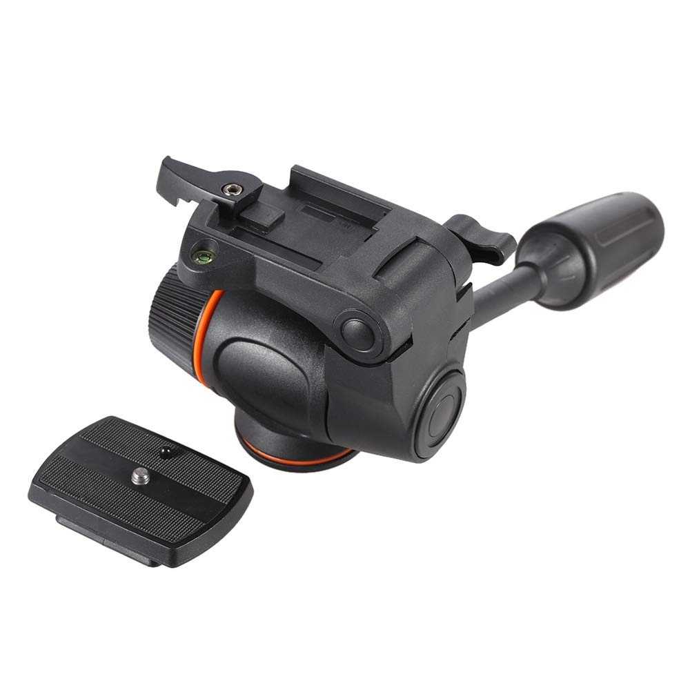 Titular de la lente de la cámara La cámara de vídeo hidráulica Cabeza Placa de fluido LANZAMIENTO / w rápida for la toma de DSLR videocámara de la cámara del trípode de Monopod de Cine Trípode para cá