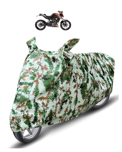 Image of Auto Hub Waterproof Bike Cover Compatible with KTM Duke 200 Dustproof, UV Protection Two Wheeler Bike Duke 200 Cover - Forest