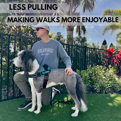 ShawnCo Essential Pro Dog Harness, No-Pull Pet Vest with 3 Leash Clips and Removable, Reflective Side Patches, Adjustable and Padded Harness for Small, Medium and Large Dogs (ICY Lilac, M) - Image 6