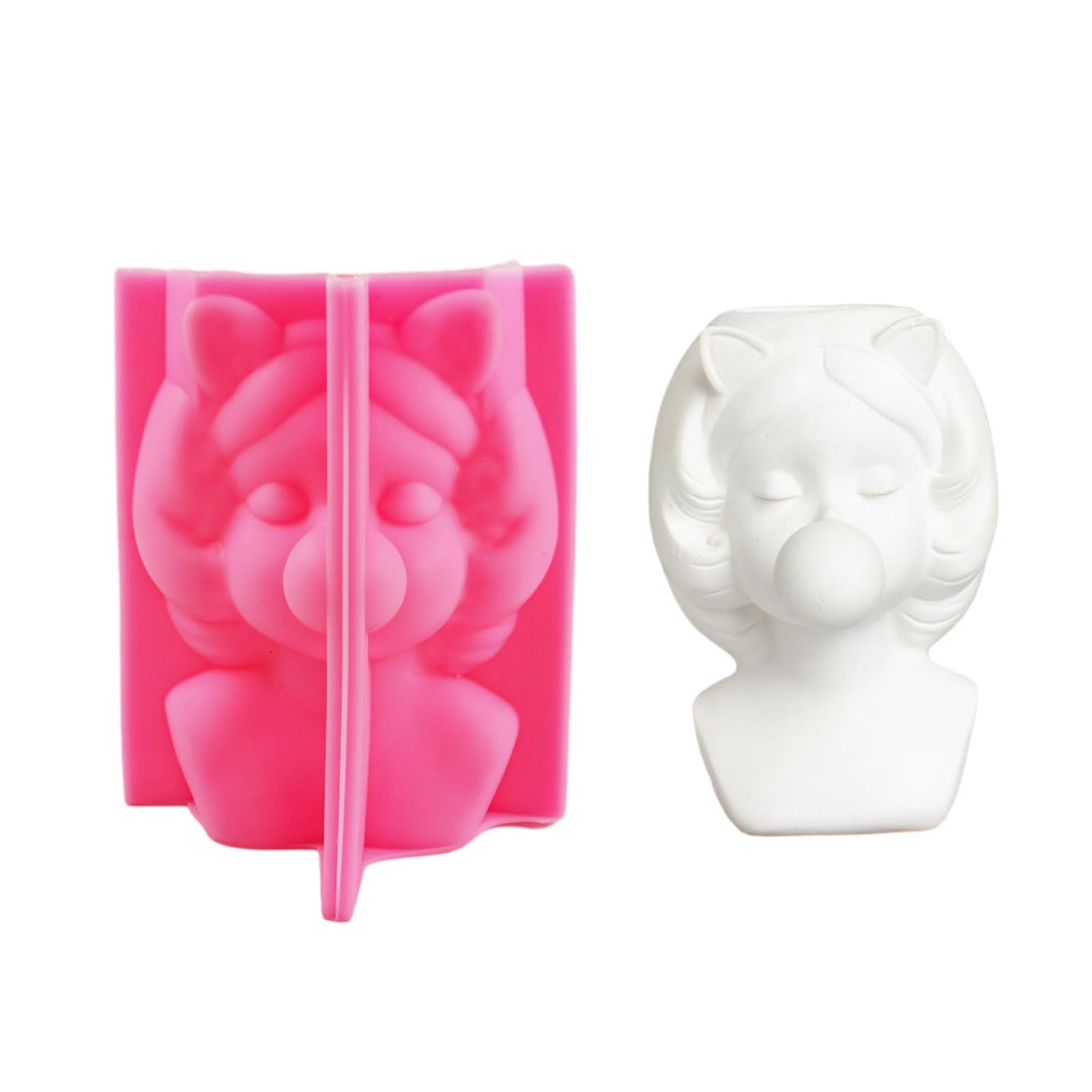 Moule en silicone fille à bulles pour créer un cadeau de bureau unique