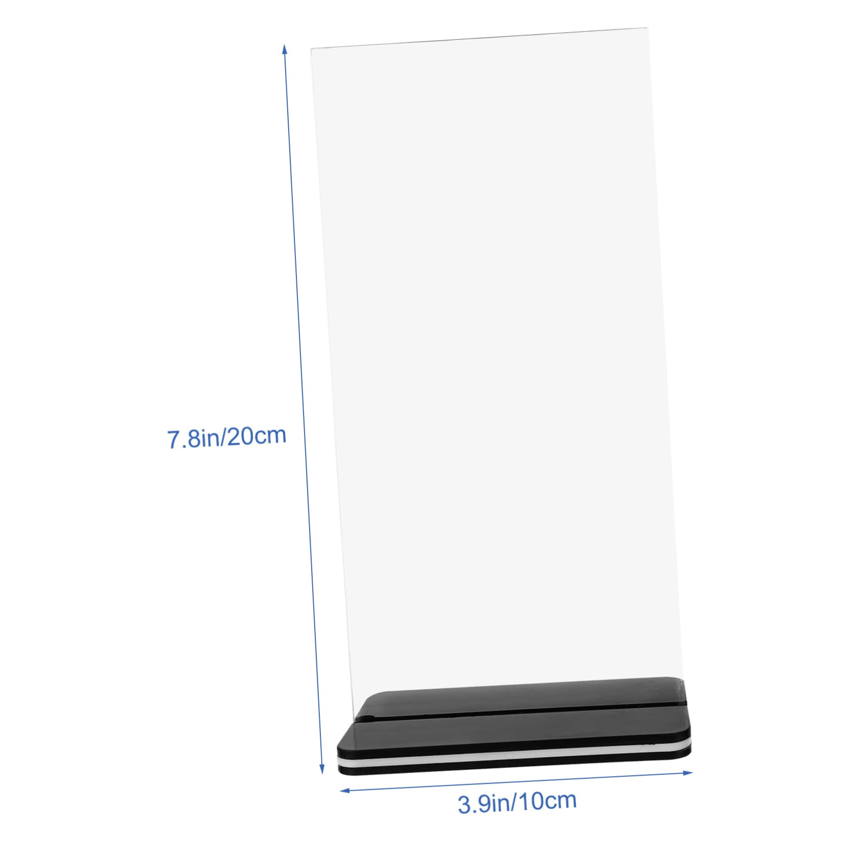 NAMOARLY Acrylic Display Stand Sign Holder Restaurant Menu Stand 2-sided Pull-out Desktop Poster for Office