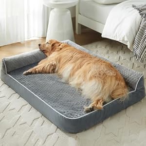 Orthopedic Dog Beds for Large Dogs – Waterproof Sofa Dog Bed with Removable Washable Cover, Large Dog Bed with Waterproof Lining and Anti-Slip Bottom,Dog Bed for Large Dogs.