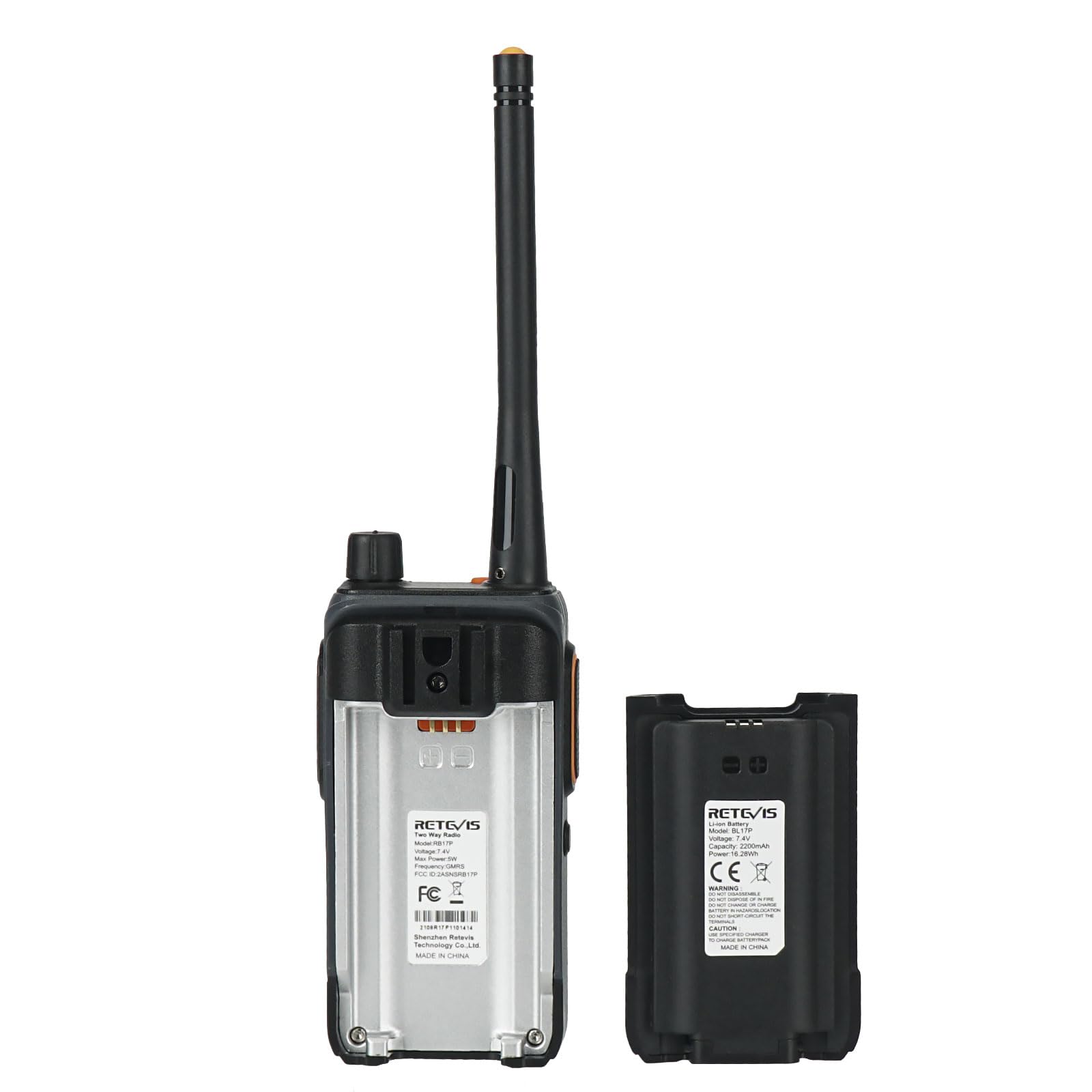 Retevis RB17P GMRS Handheld Radio 2 Pack - Dettaglio