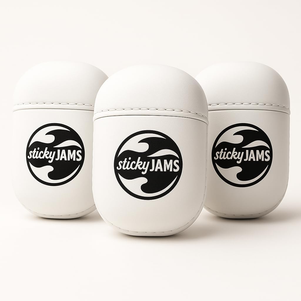 Sticky Jams White, Headgear Insert for Wireless Headphones 1/3 Pack (3)