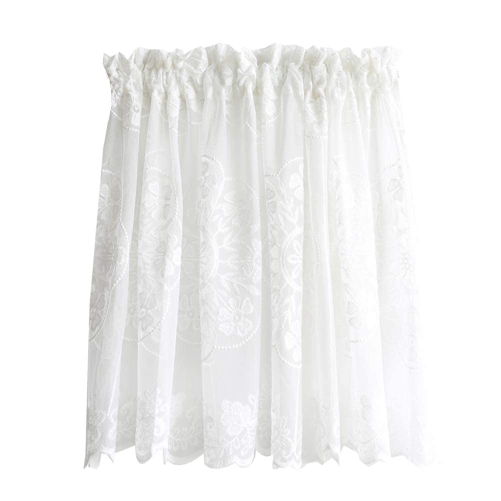 Kitchen rideau ridelle de poche brodé rideaux de fenêtres drapes