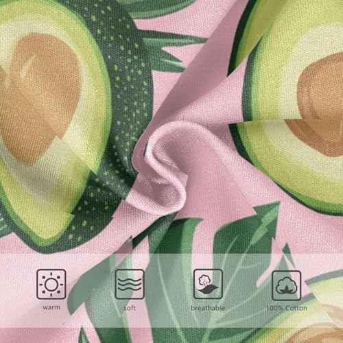 Wusikd Avocado Boys' Underwear Cotton Tropical Leaves Pink Boys Briefs Soft Toddler Underwear 2T3