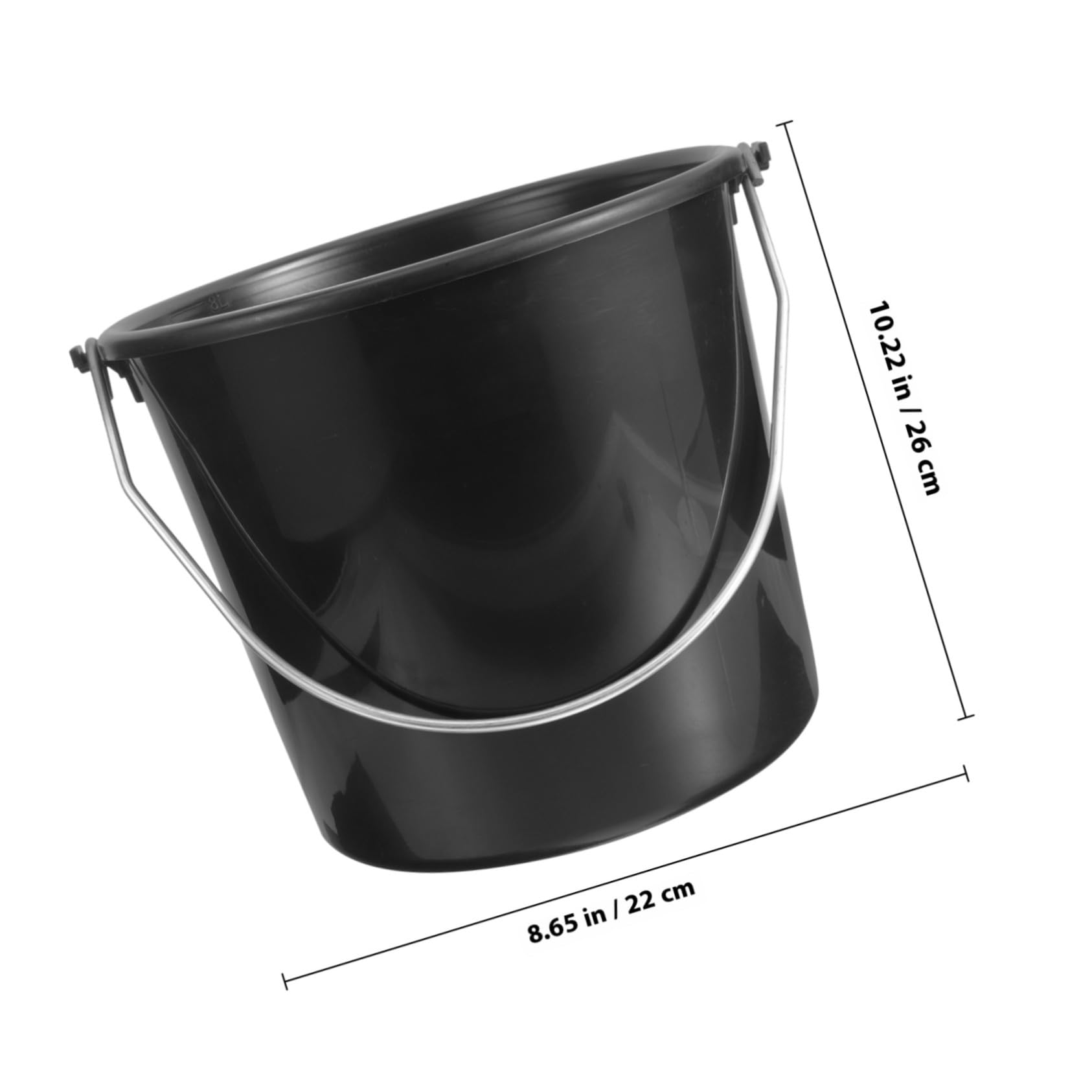 Cubo de plástico para alimentación de terneros con asa, contenedor multiusos para agua y alimentación para terneros, ovejas, cabras y uso agrícola, suministros de alimentación
