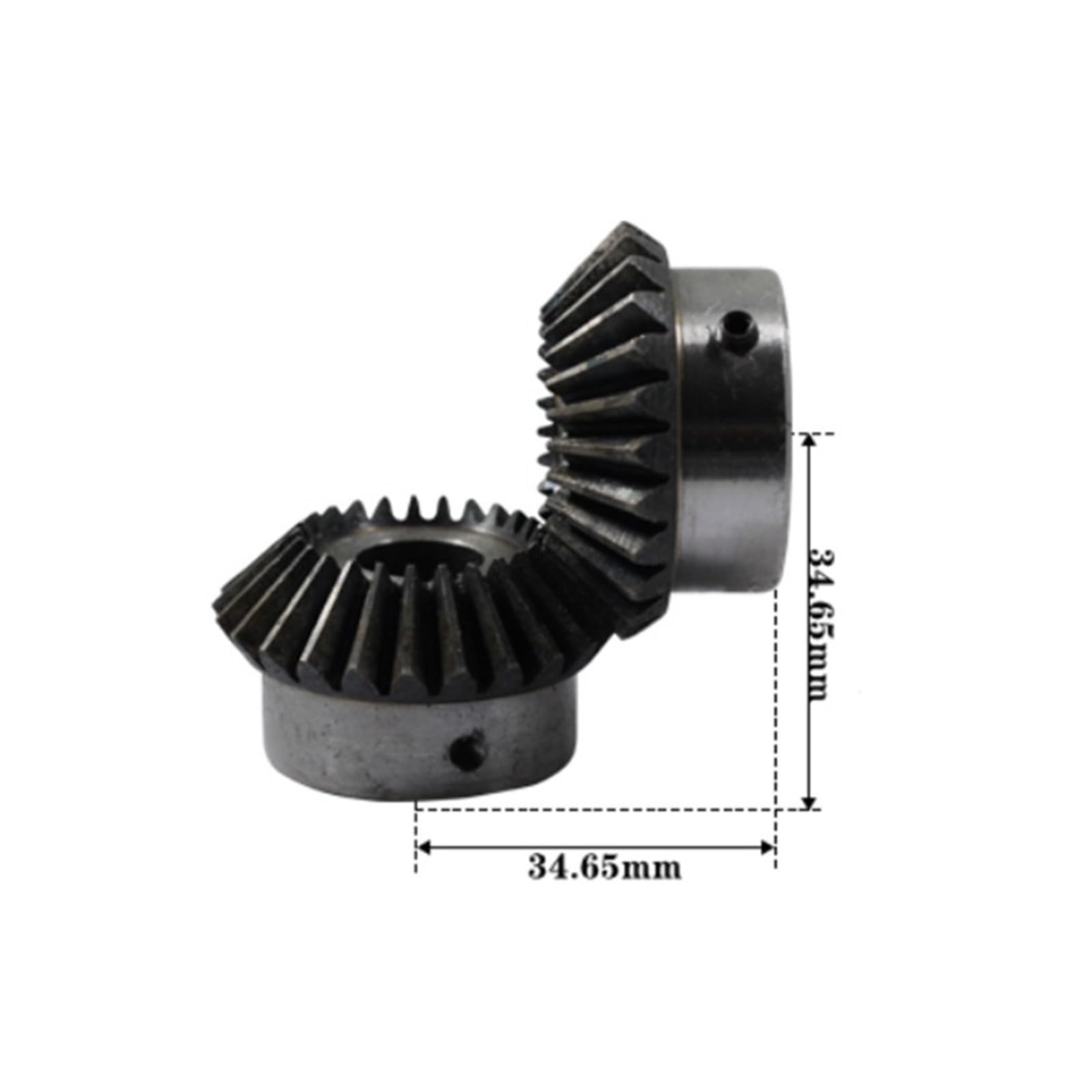 Bevel Gear Pinion Hardware Mechanical 1.5M 25T with Inner Hole 15mm 16mm 8mm 10mm 12mm 14mm 17mm 18mm 90 Degree Drive Commutation Steel Gears with Screw(17mm Keyway 5mm)