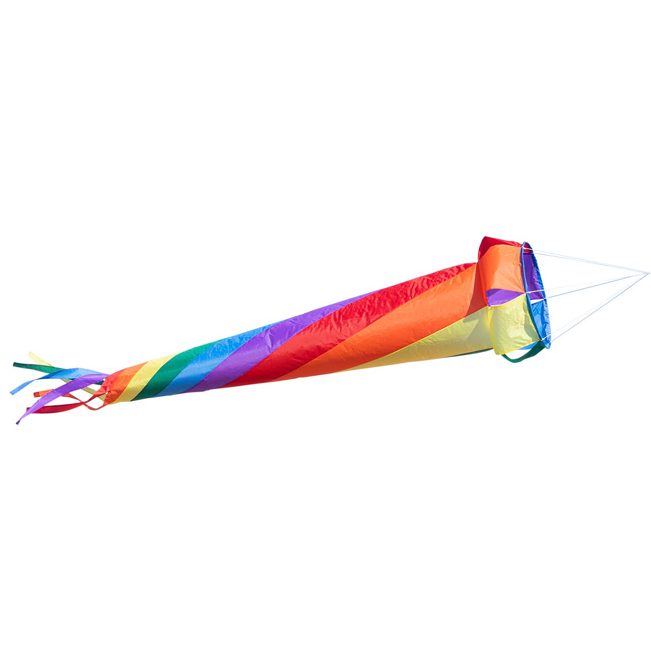 Manica a vento - Windturbine 150 RAINBOW - Impermeabile e resistente ai raggi UV - Ø35cm, Lunghezza: 150cm - incl. clip girevoli con cuscinetti a sfere