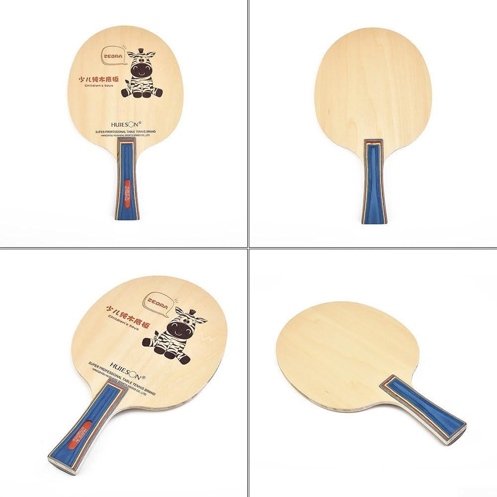 Plaque inférieure ping-pong bois 5 plis raquette tennis de table longue poignée