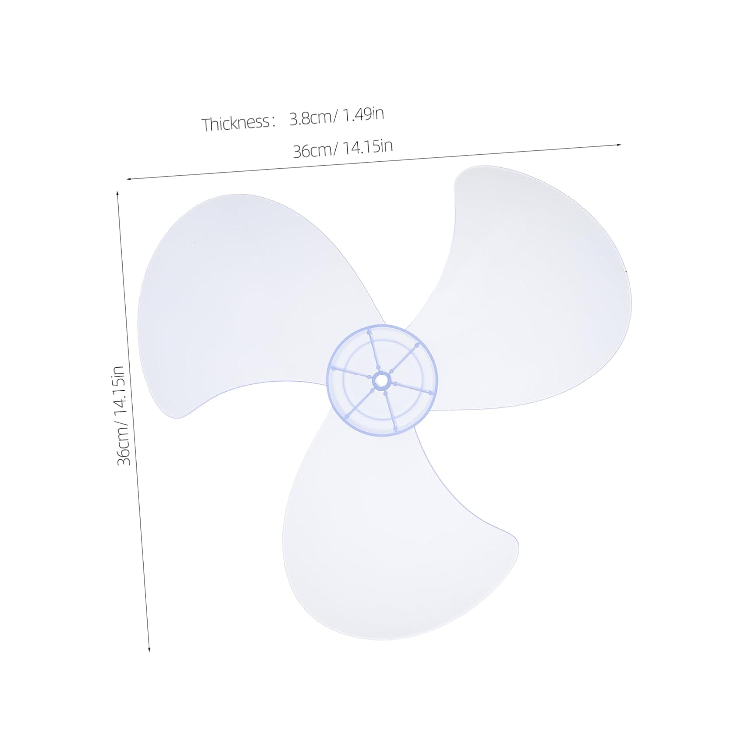 2pcs Plastic Fan Blades Replacement: Blades Replacement for Standing and Table Fans Installation Maintenance for Home Use