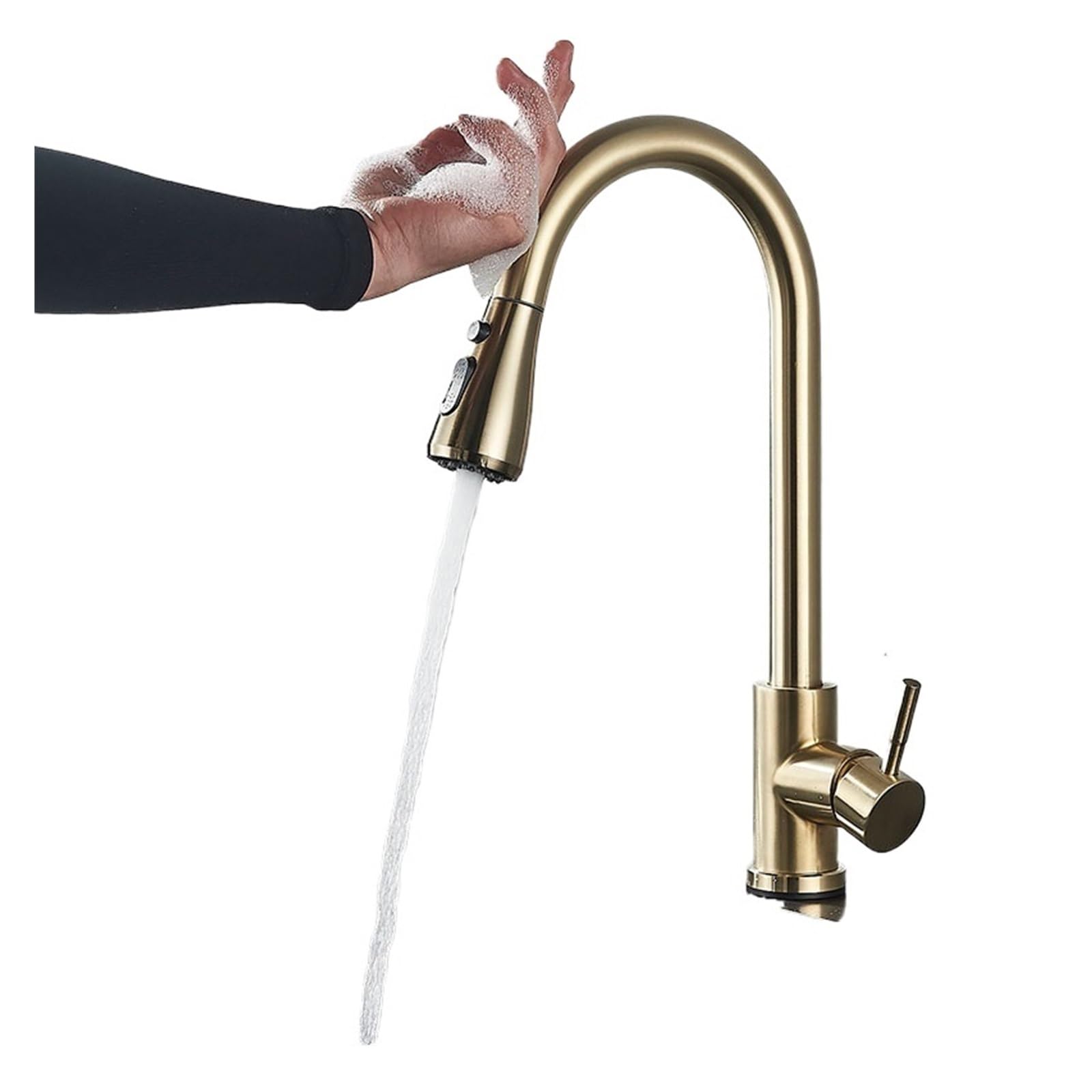 Robinet mitigeur à capteur pour évier de cuisine moderne et îlot central
