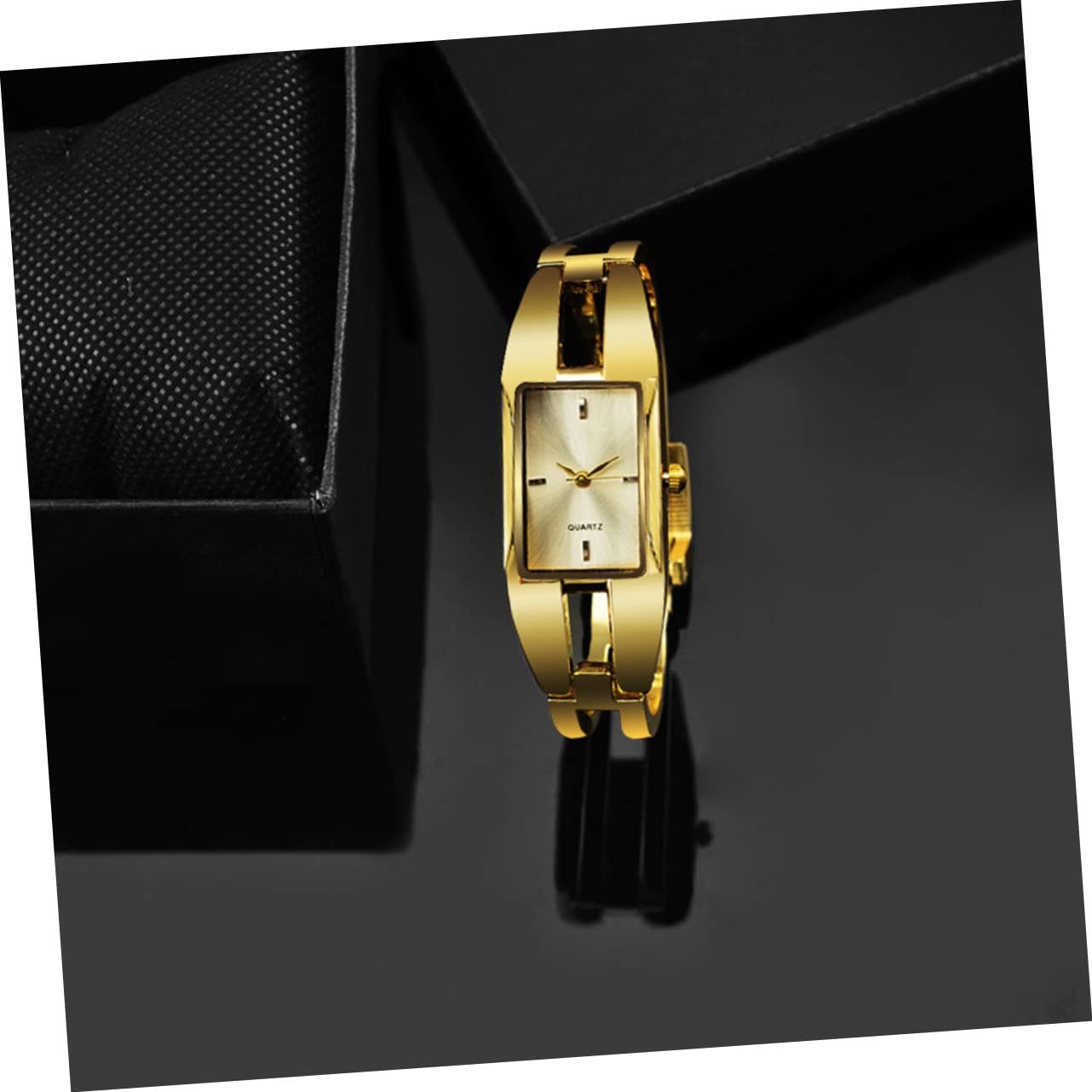 3stücke Fashion Damen Armbanduhr Quarz Mit Elegantem Goldarmband Und Weißem Stilvolle Bangle Uhr Für Für Alltag Und Besondere Anlässe