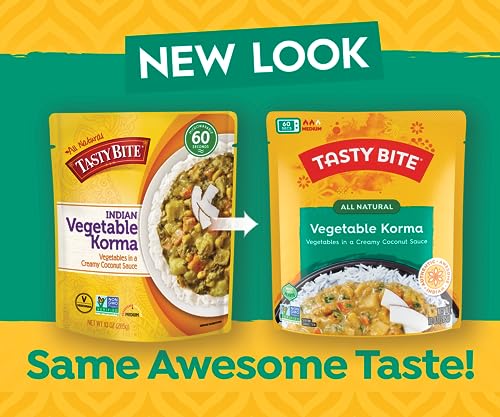 Tasty Bite Vegetable Korma, 10 Ounce, Pack of 6, Ready to Eat, Microwavable Entrée with Sweet & Savory Coconut Sauce - Thumbnail 3