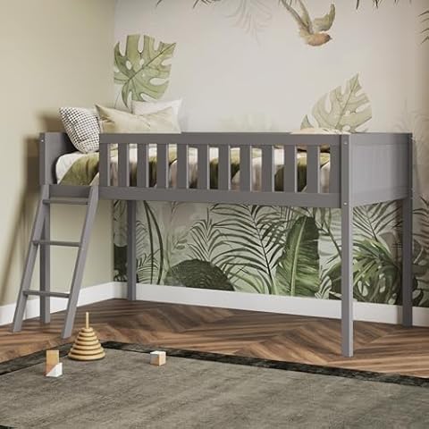 Flair Furnishings Kids Mid Sleeper Bed with Storage Cover