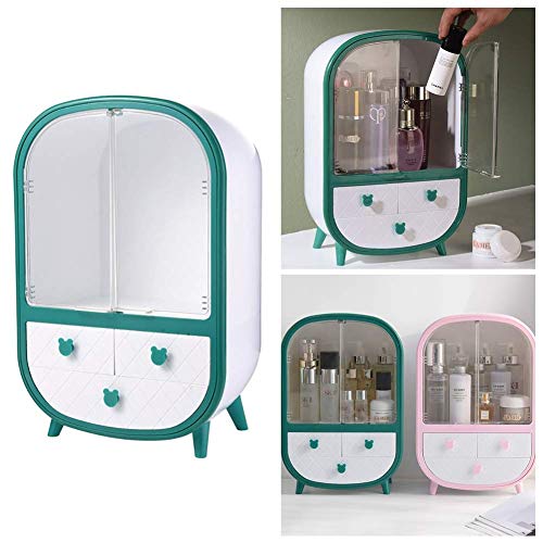 Preisvergleich Produktbild LJYY Kosmetikboxen, transparenter Make-up-Organizer - Mit professioneller Staubschutzhülle Tragbare Aufbewahrungsbox - Vitrinen mit Schubladen für Waschtische - Boxen für Schlafzimmer oder Badezi