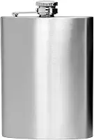 Cantil De Bolso Inox 230 ml Porta Bebidas Whisky Vodka com Trava Antivazamento 8 Onças