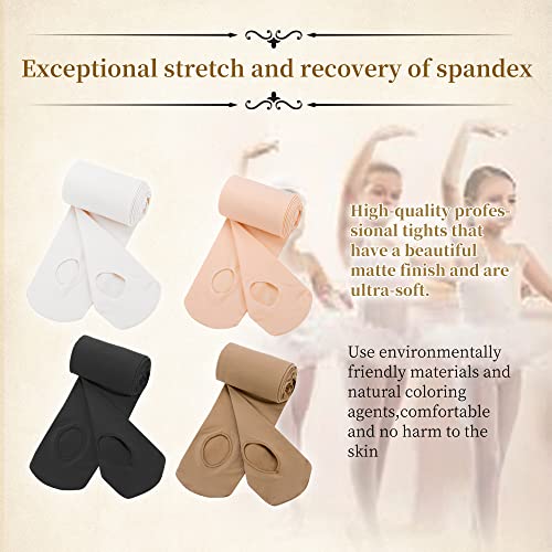 Ballet Dance Tight for Girls,Ultra Soft Student School Footed Tight(Toddler/Girls/Women)3